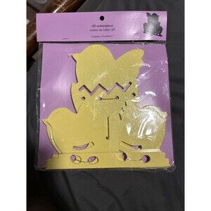 Pier 1 Easter 3D Centerpiece - Yellow Eggs and Birds *Brand New*